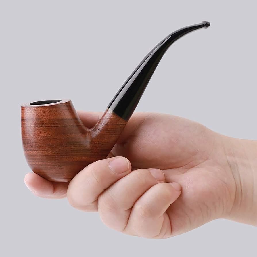 Amazon.co.jp: Freesun 天然木パイプ 喫煙具セット スタンド付き 耐