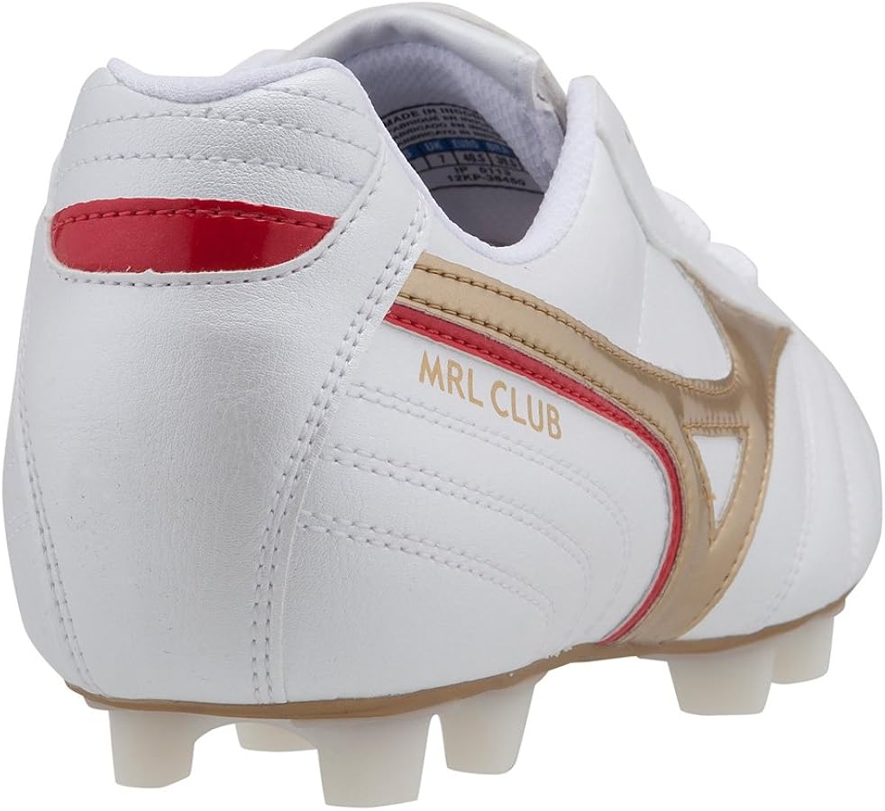 Amazon | [ミズノ] モレリア クラブ MD ホワイト×ゴールド×レッド 海外