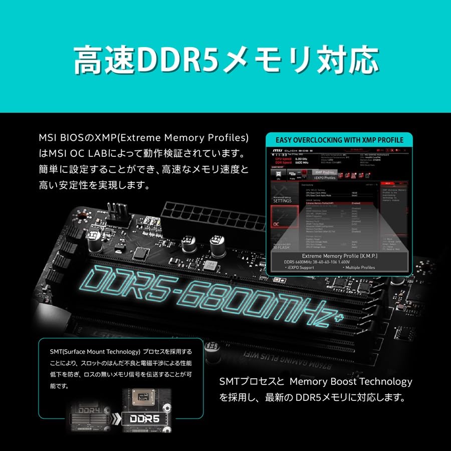 Amazon | MSIマザーボード B760M GAMING PLUS WIFI 第14/13/12世代