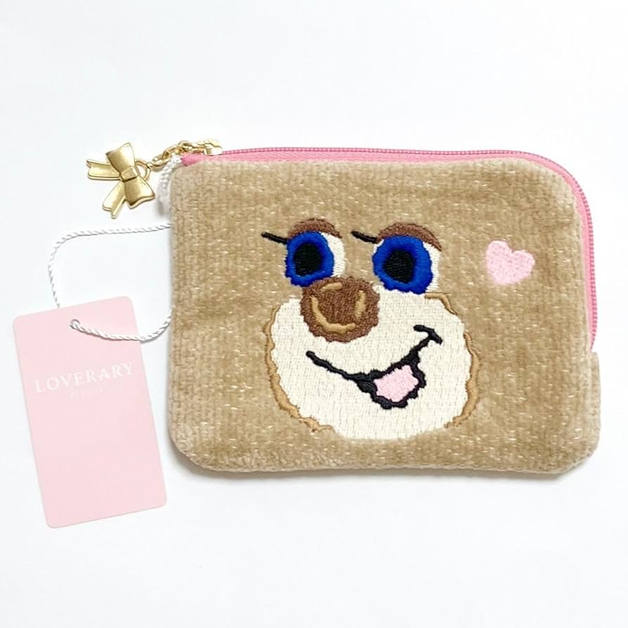 Amazon.co.jp: FEILER ドアップテディガール L字型ポーチ : ファッション