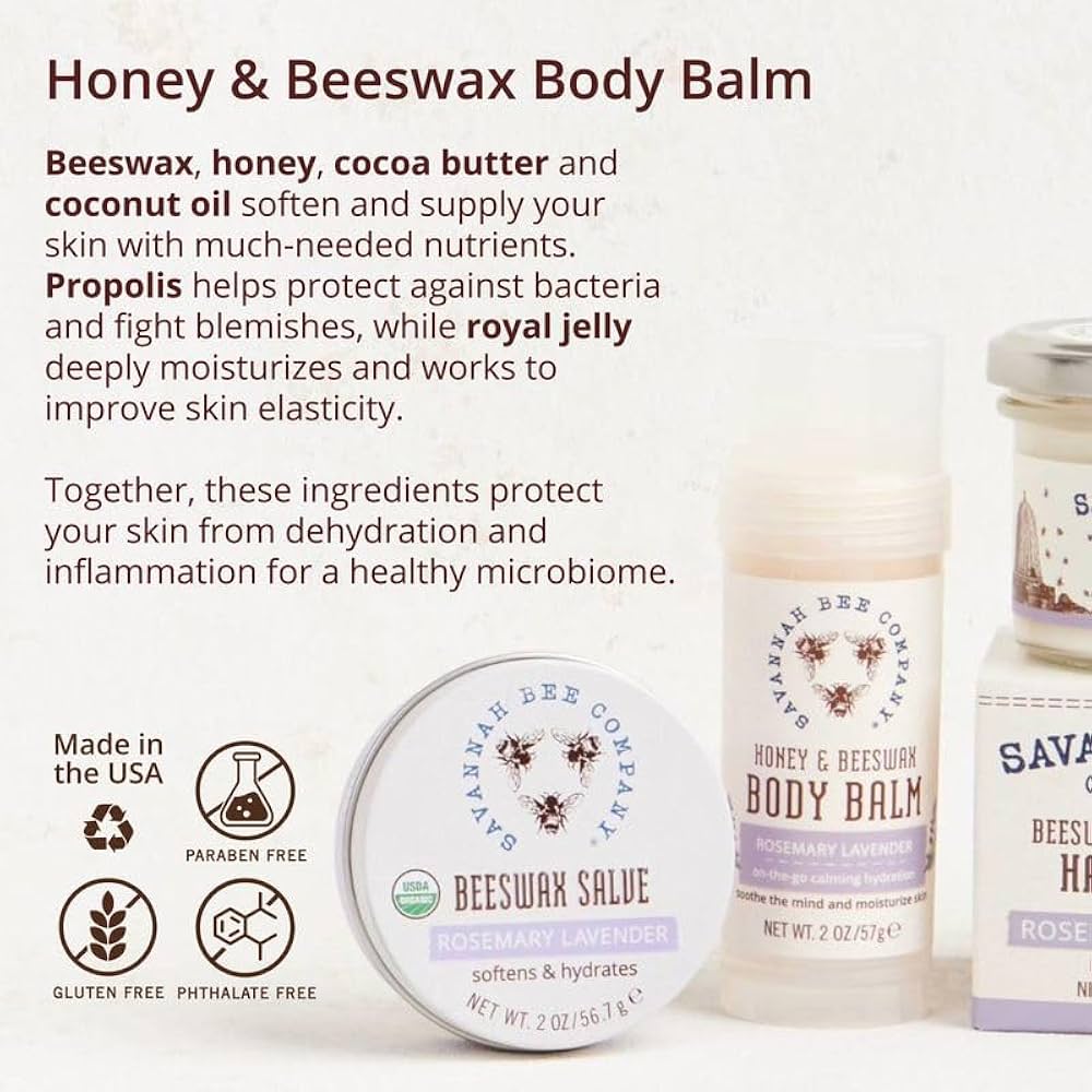 Amazon.com : Savannah Bee Company Rosemary Lavender Body Balm