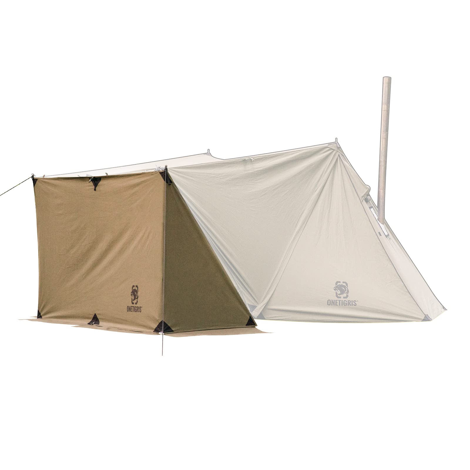 Amazon | OneTigris 焚き火陣幕 テント前幕 TC素材 目隠し 多機能風よ