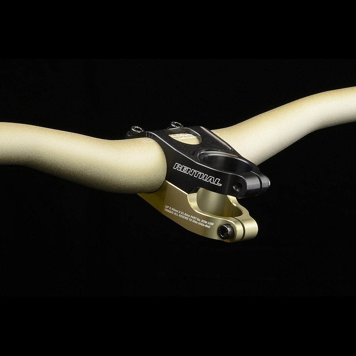 Amazon.com : Renthal Duo Stem Black/Gold, 40Mm : Sports & Outdoors