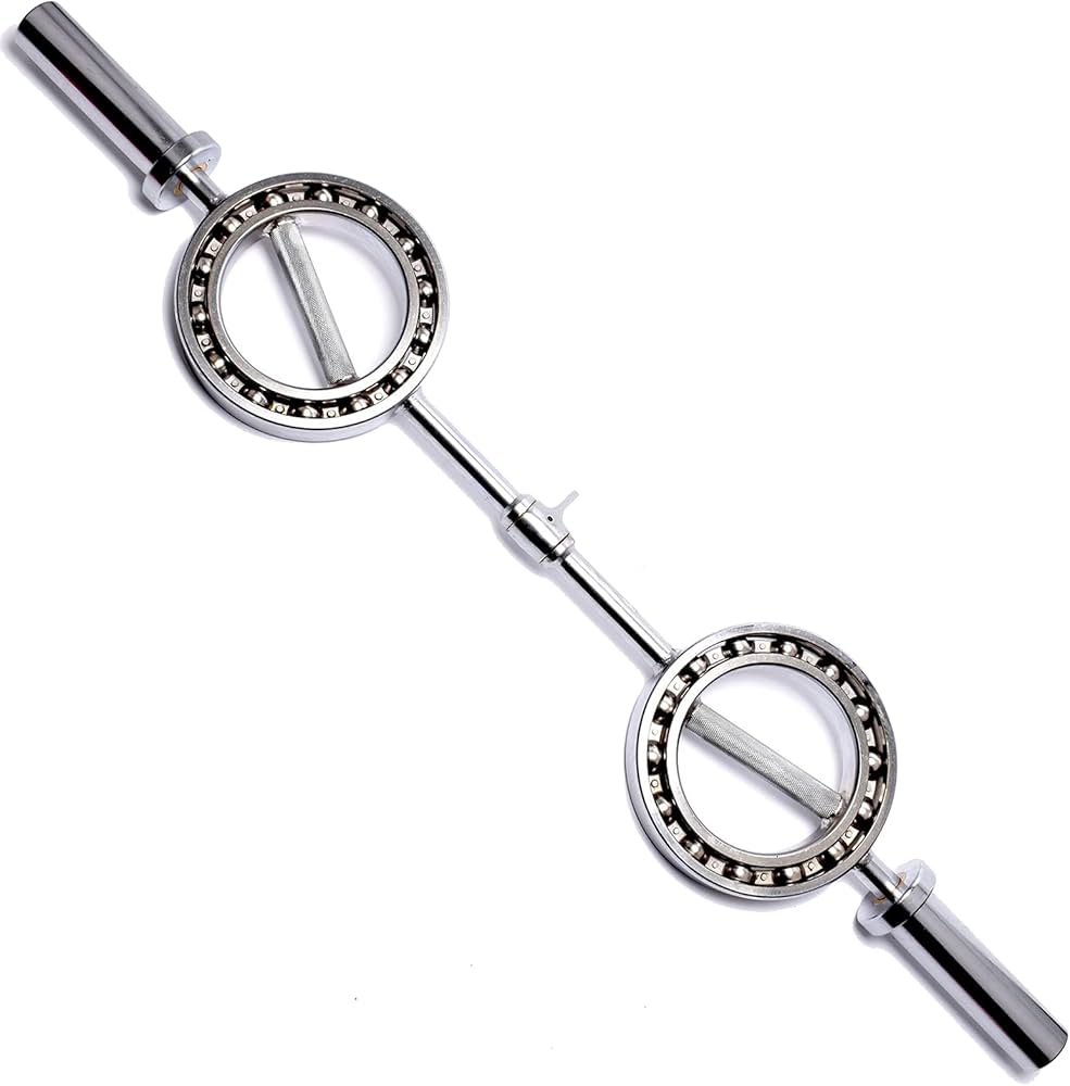 Amazon | 50 mmオリンピック バーベルシャフト, メッキezバー,固体鋼w