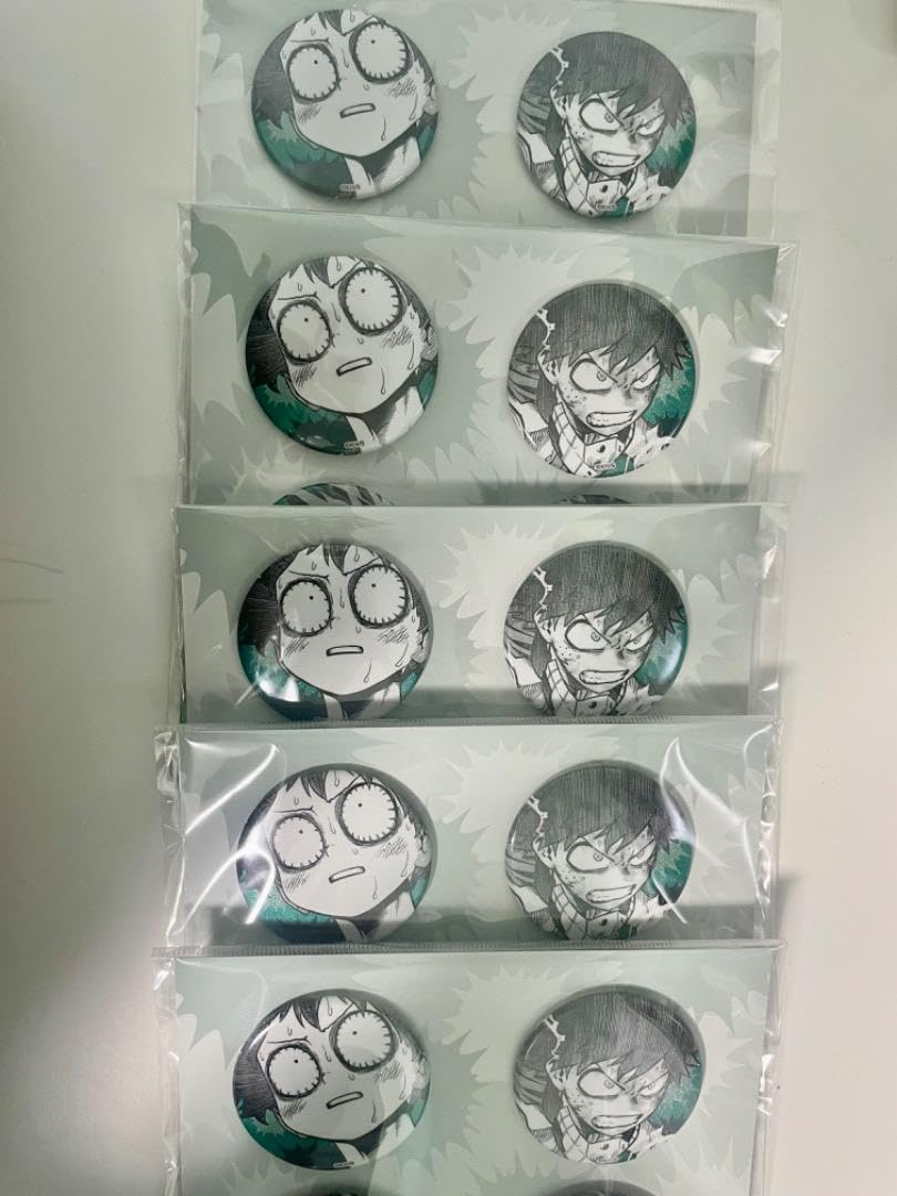 Amazon.co.jp: ヒロアカ 緑谷出久 emotions 缶バッジ 驚き 怒り 10枚