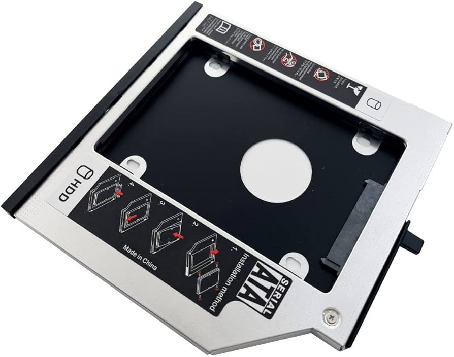 Amazon.com: 2nd HDD SSD Hard Drive Optical Bay Caddy Frame for