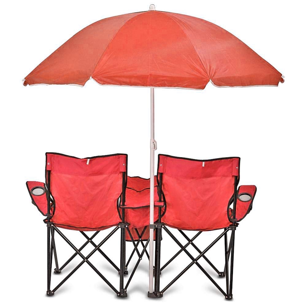Amazon.com : GoTeam Portable Double Folding Chair w/Removable