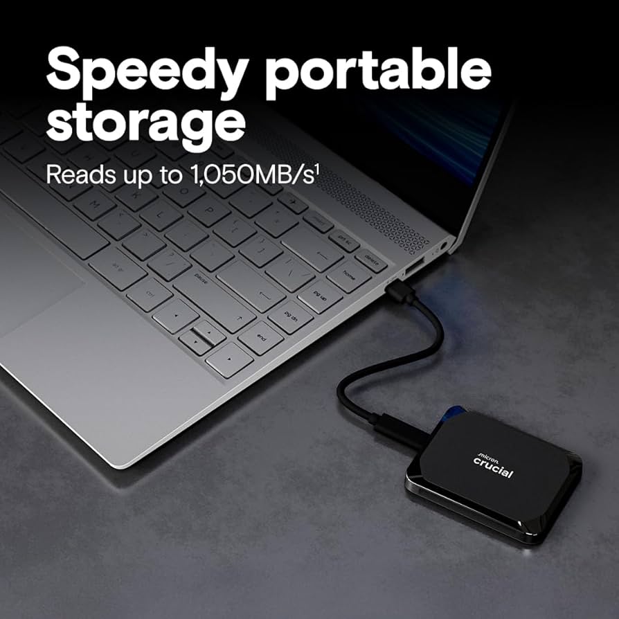 Amazon.com: Crucial X9 1TB Portable SSD, Up to 1050MB/s, USB 3.2