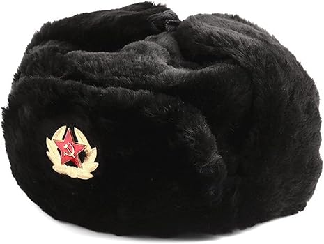 Amazon.co.jp: ロシア軍実物製造工場製 兵用防寒帽（ウシャンカ）(56