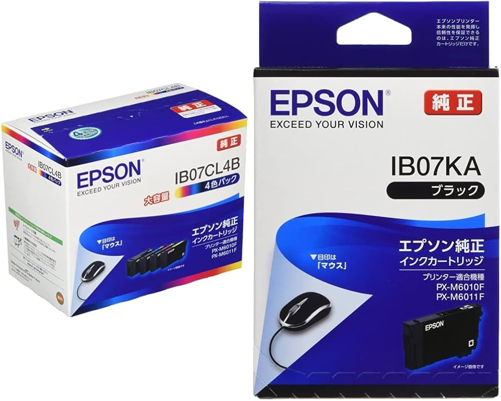 Amazon.co.jp: [セット品] エプソン 純正 インクカートリッジ IB07CL4B