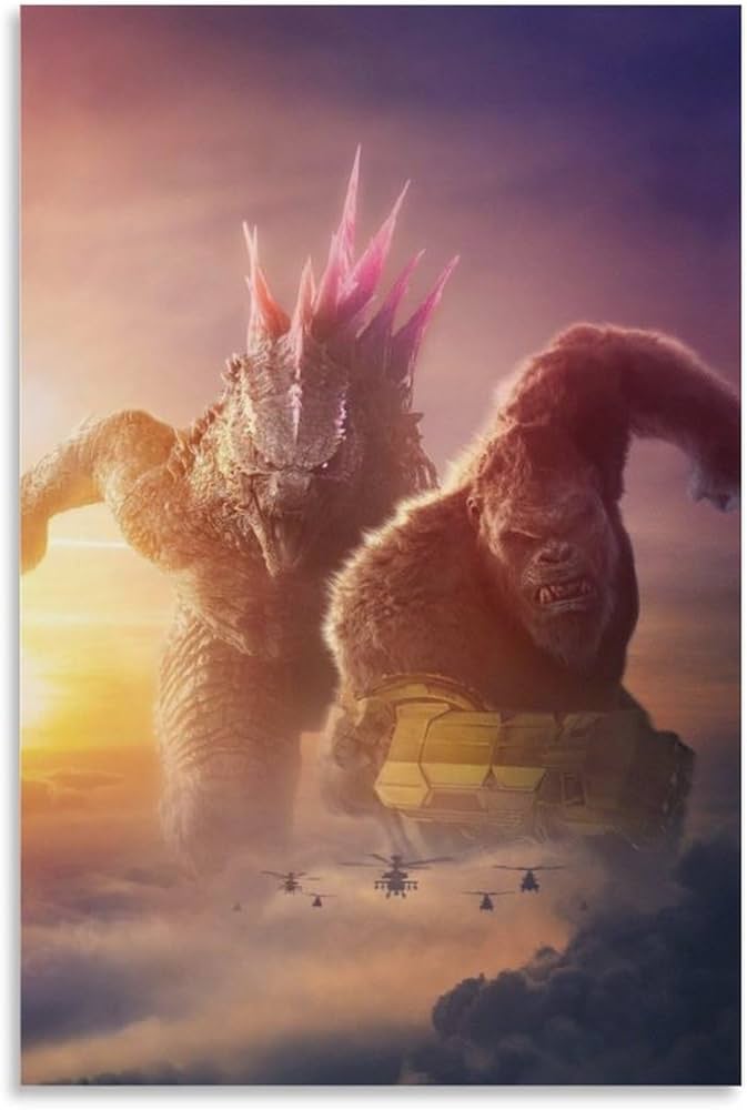Amazon.co.jp: ゴジラ Vs. コング アートパネル アートフレーム モダン