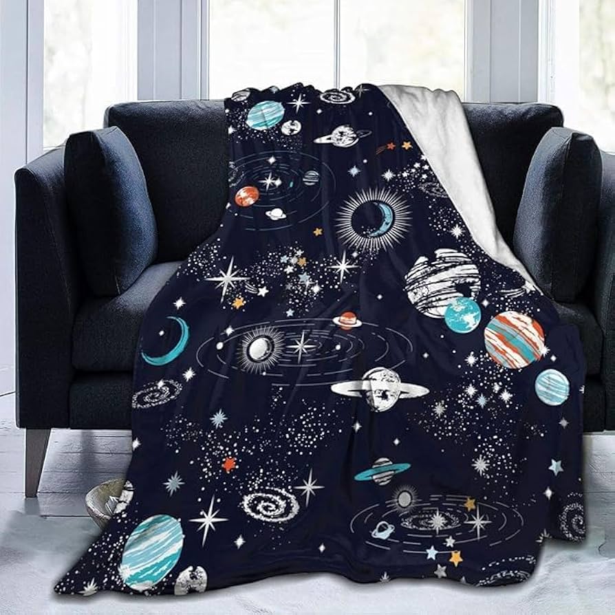 Amazon.com: SARA NELL Space Blanket for Kids, Space Adventure