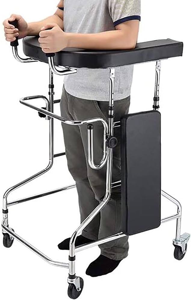 Amazon.co.jp: 介護 歩行器 リハビリ 高さ調整 ブレーキ付き 歩行補助