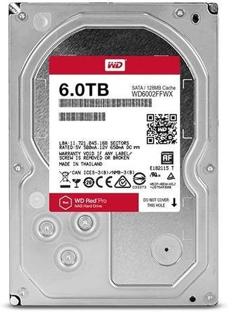 Amazon | WD HDD 内蔵ハードディスク 3.5インチ 6TB WD Red Pro