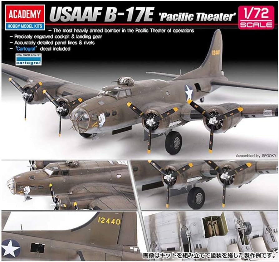 Amazon | アカデミー(Academy) 1/72 アメリカ陸軍 航空隊 B-17E 太平洋
