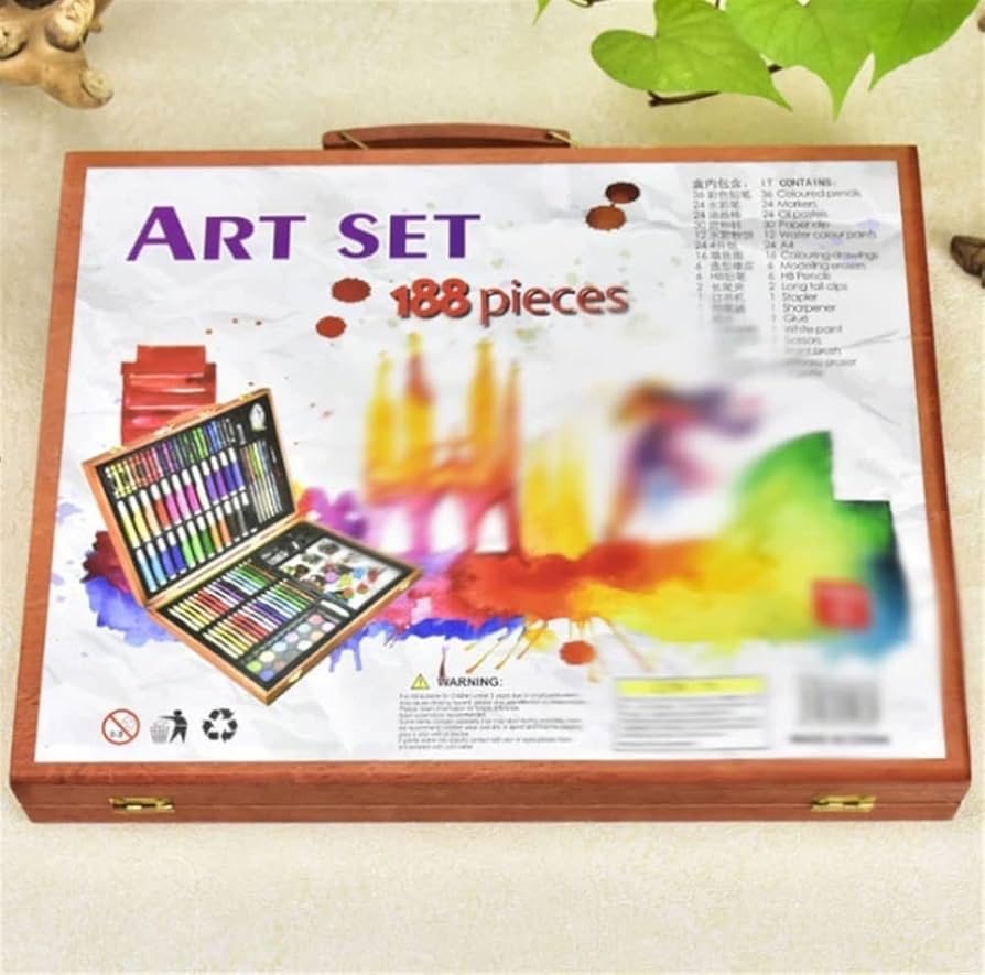 Amazon.co.jp: DDYYCX 画材 画材セット 188点 アートセット 携帯用