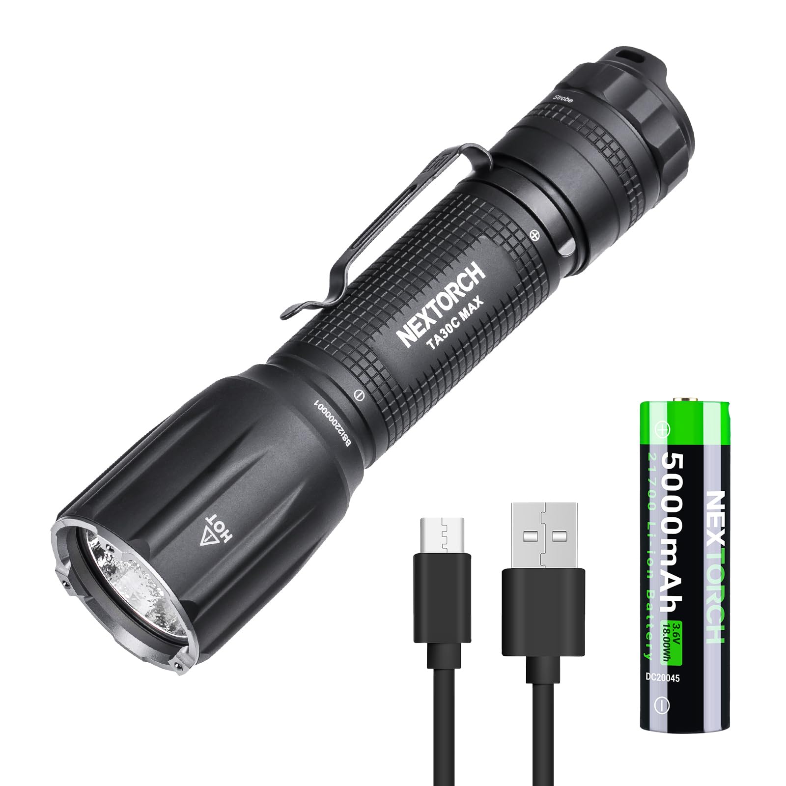 新品】NEXTORCH TA30D MAX LED 懐中電灯 4000ルーメン NEXTORCH TA30D