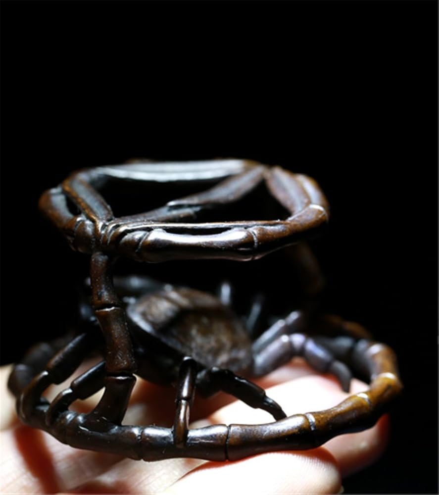 Amazon｜gannbarou 茶道具・蓋置 唐銅 笹蟹蓋置 茶道 抹茶 華道 カニ