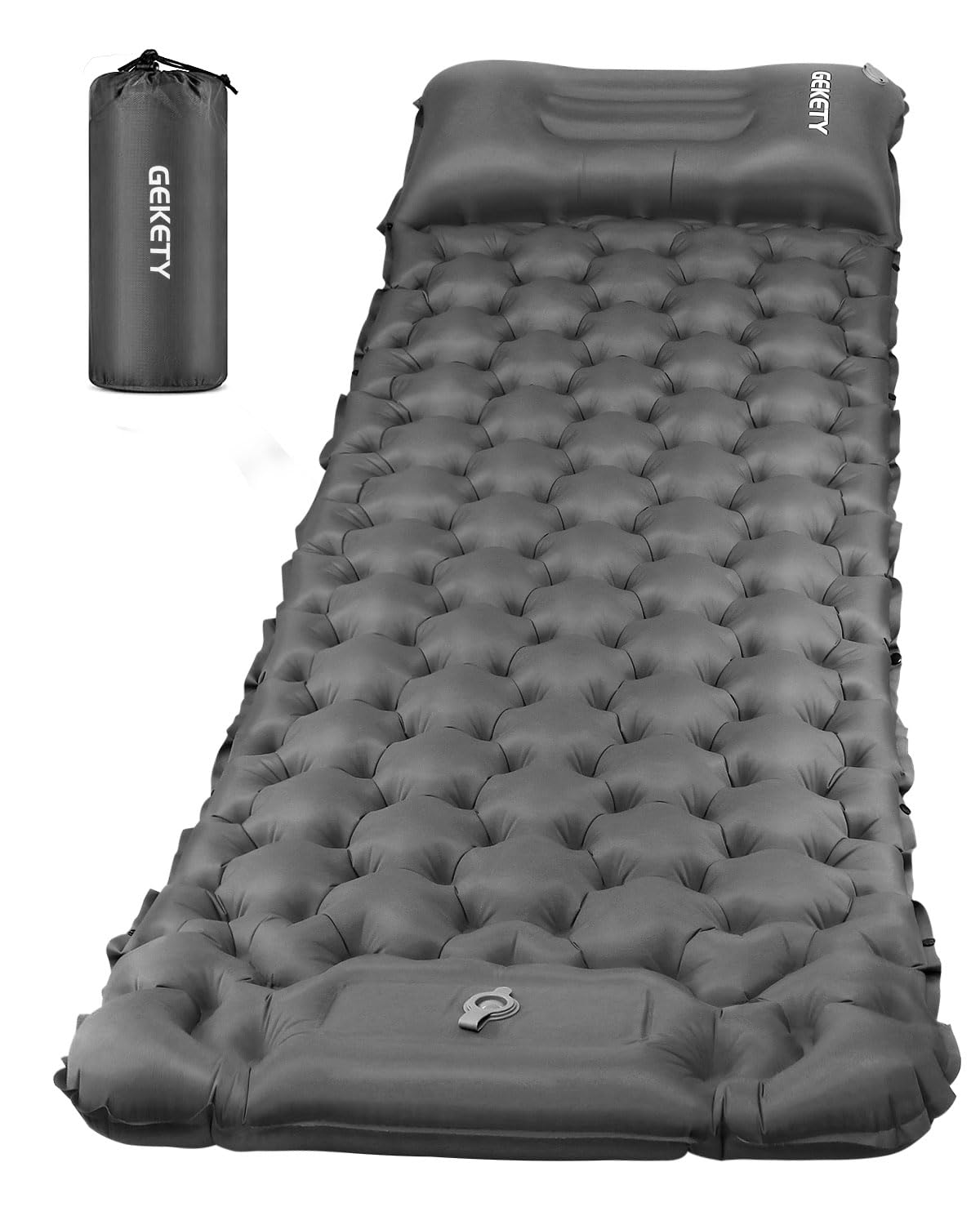 Amazon | エアーマット GEKETY 【約10CM厚さ】 キャンプ マット 足踏み