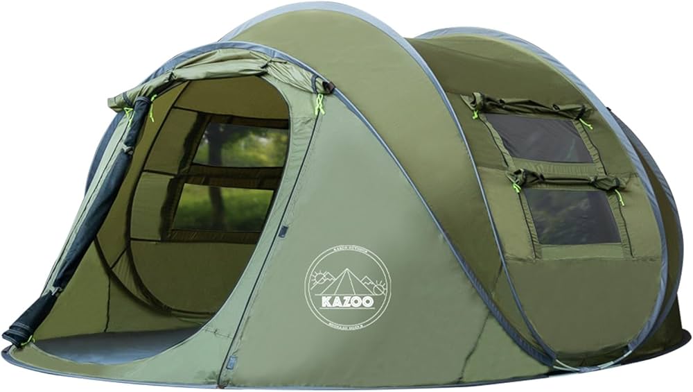 Amazon.co.jp: KAZOOキャンプ用自動屋外ポップアップテント防水用