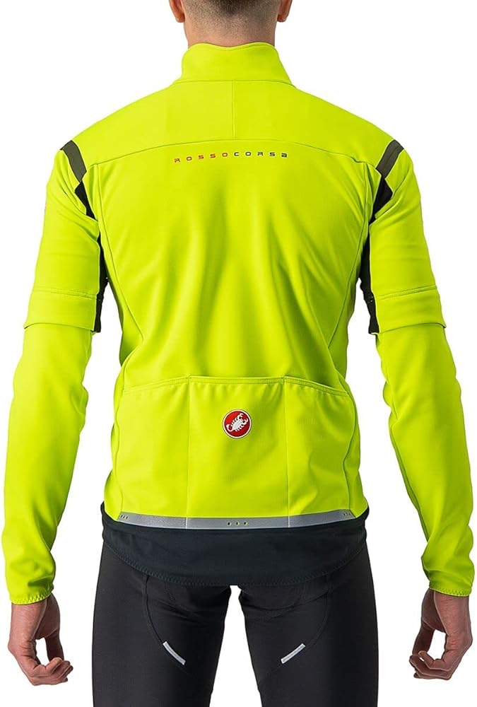 Amazon.com: Castelli Men's Sports Jacket, Electric Lime/Dark Gray