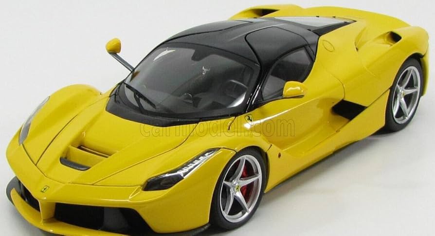 Amazon.com: Ferrari LaFerrari F70 Hybrid Yellow with Black Top