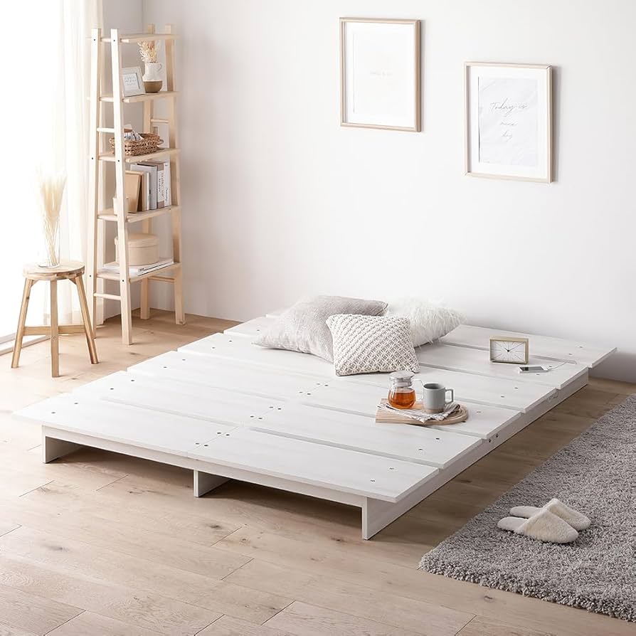 Amazon｜RASIK ベッド セミダブル ステージタイプ フレームのみ