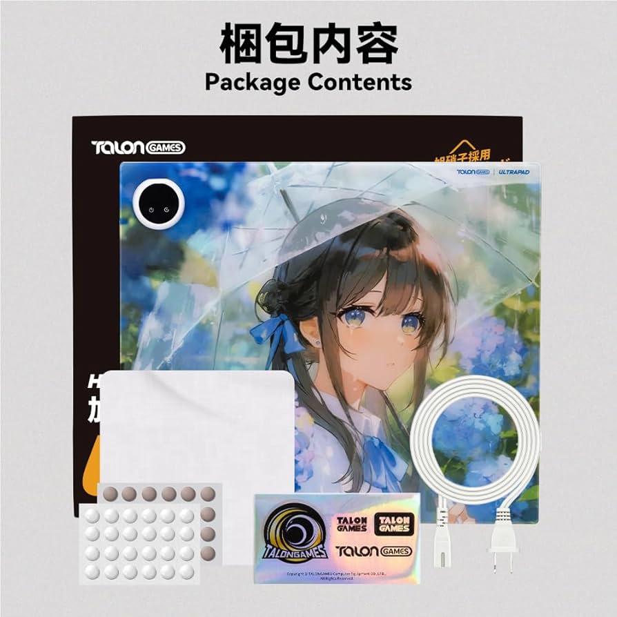 Amazon.co.jp: TALONGAMES 加熱ガラスマウスパッド ゲーミングマウス