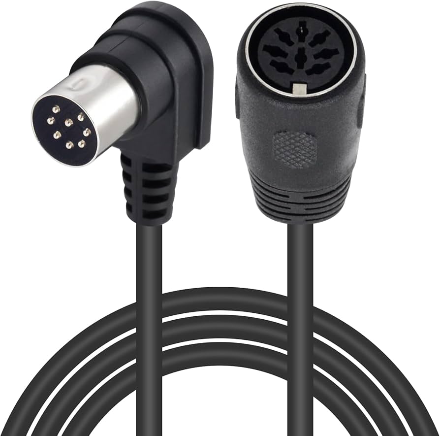 Amazon.co.jp: Poyiccot MIDIケーブル、DIN 8ピンオス－DIN 8ピンメス