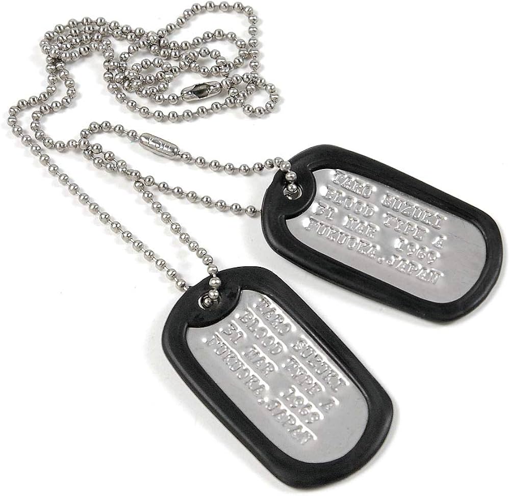 Amazon.co.jp: 【無料刻印】アメリカ軍 U.S. ミリタリー ドッグタグ