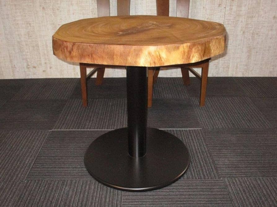 Amazon｜C-0092□ モンキーポッド 丸テーブル 輪切り テーブル 一枚板