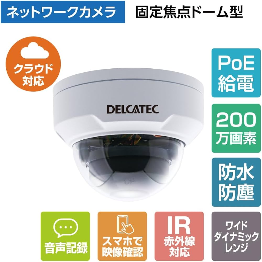 Amazon.co.jp: DXアンテナ ネットワークカメラ 固定焦点ドーム型 200万