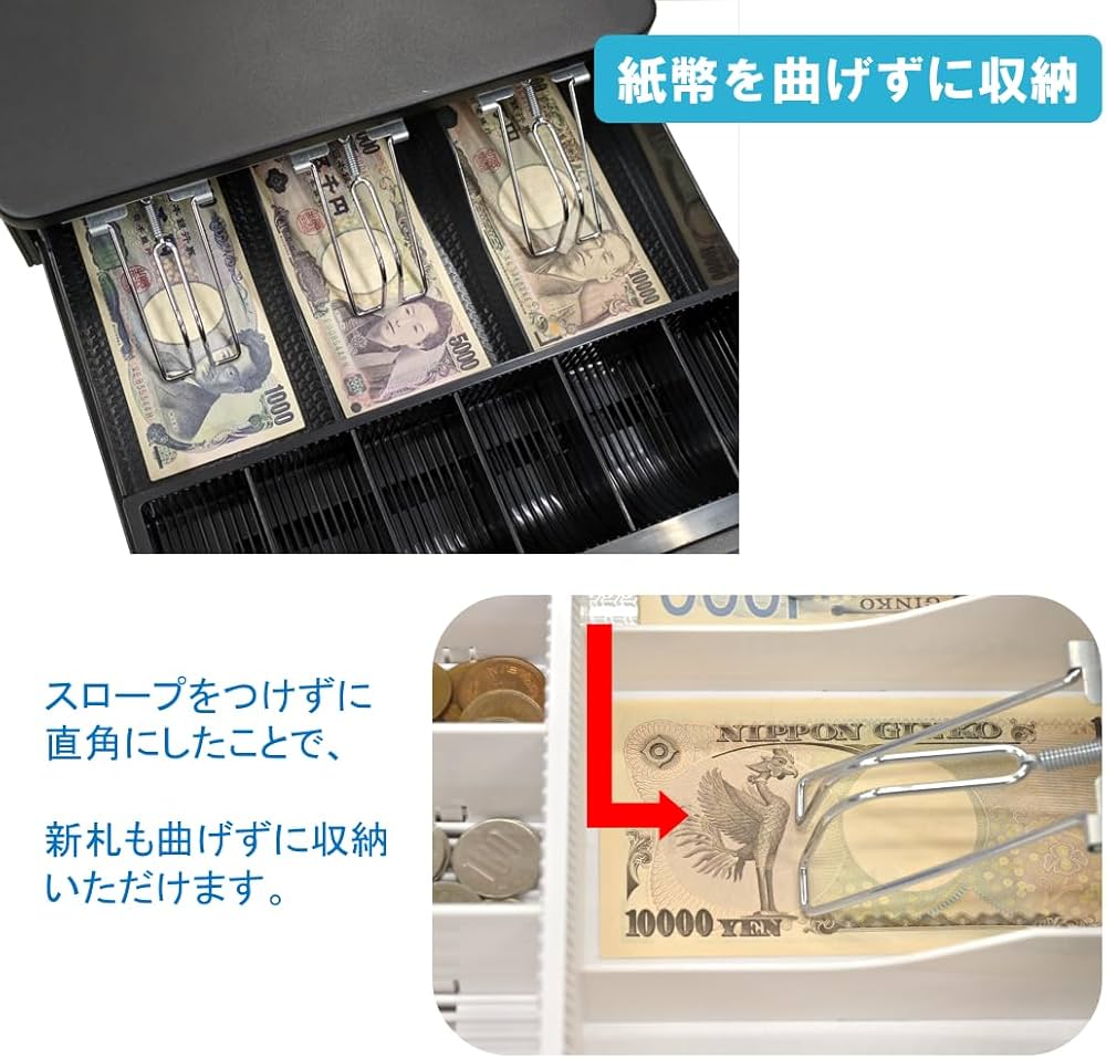 Amazon.co.jp: ナスコー レジ 手動式 キャッシュドロアー コンパクト