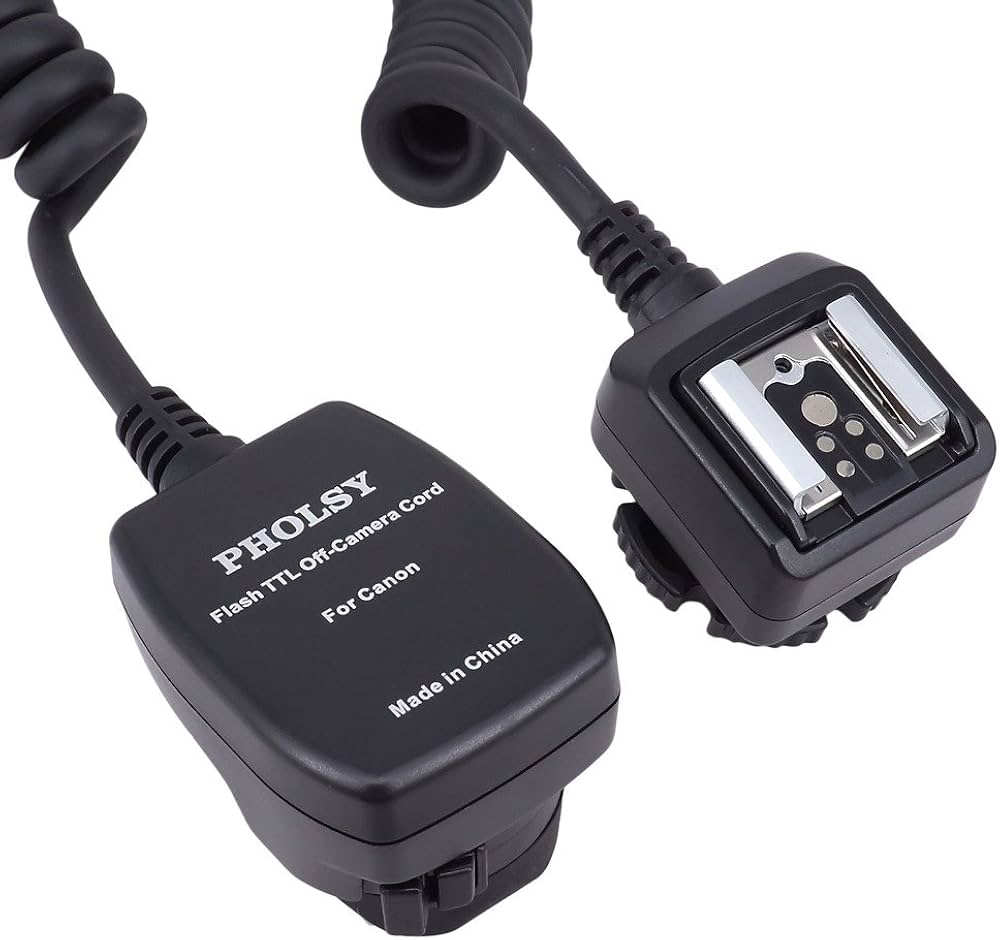 Amazon | PHOLSY オフカメラシューコード TTL調光コード (Canon 用