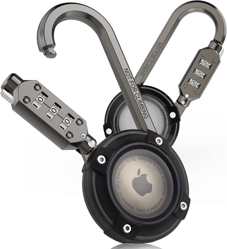 Amazon.co.jp: Airtagホルダー 3桁ダイヤルロック付き Airtag保護