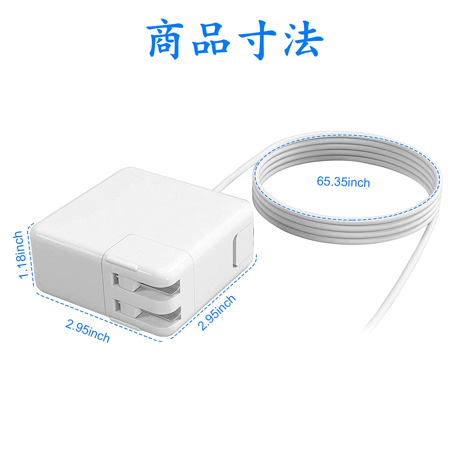 Amazon.co.jp: Junzhi Macbook Air 充電器 45W Mag 1 L型【PSE認証