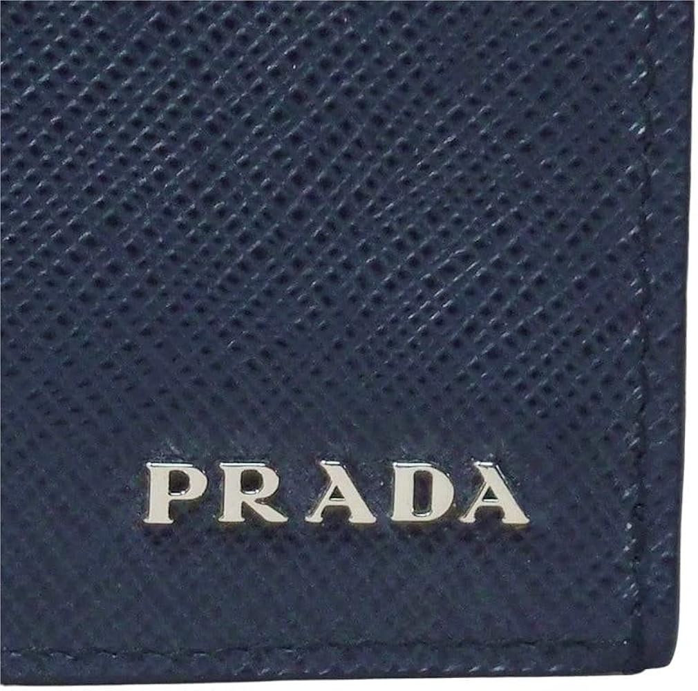 Amazon | [Prada] [プラダ] メンズ長財布 レザー ネイビーブルー＋