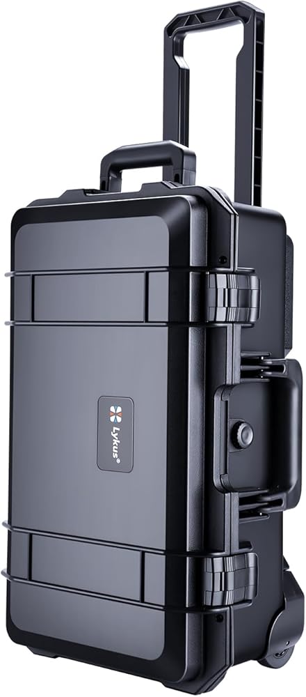 Amazon.com : Lykus HC-5120 Waterproof Hard Case with Wheels and