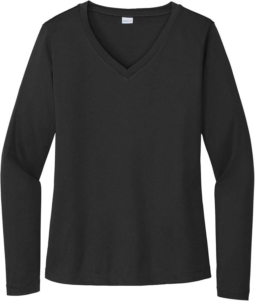SPORT-TEK Women's Long Sleeve PosiCharge Competitor V-Neck Tee