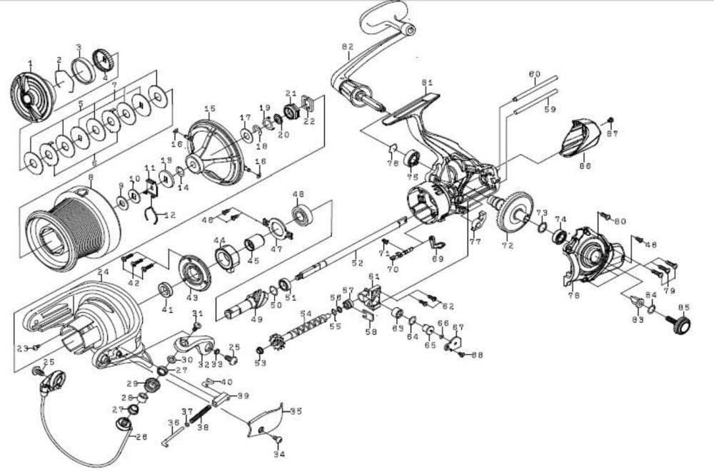 Amazon | ダイワ(DAIWA) 純正パーツ 17 クロスキャスト 4000 スプール