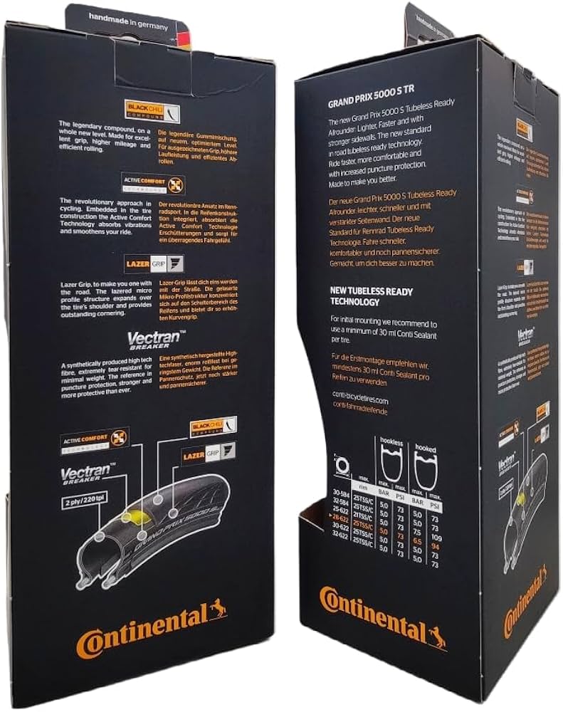 Continental Grand Prix 5000 S TR 700x28 Black/Transparent