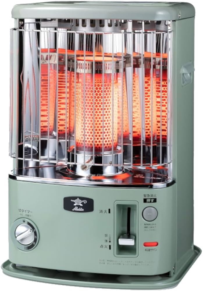 Amazon.co.jp: Aladdin アラジン 石油ストーブ グリーン コンクリート