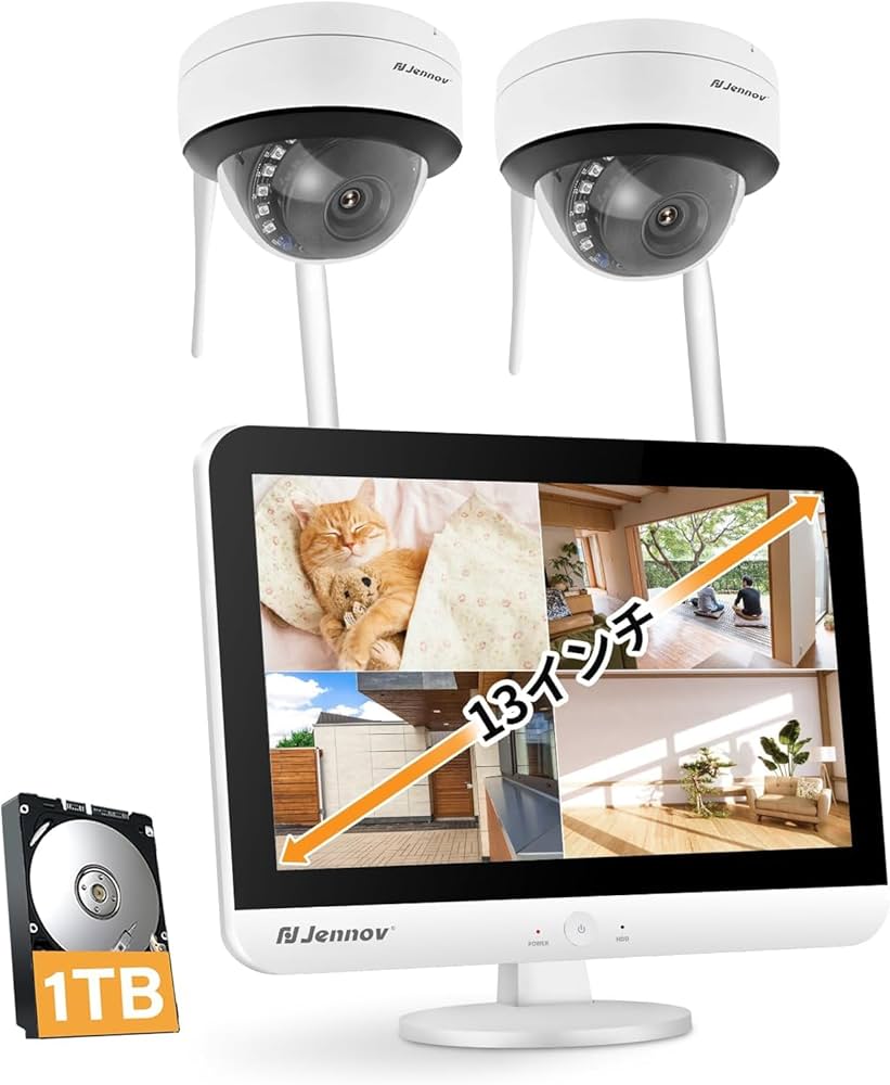 Amazon | JENNOV 防犯カメラ ワイヤレス 屋外 500万画素 1920P