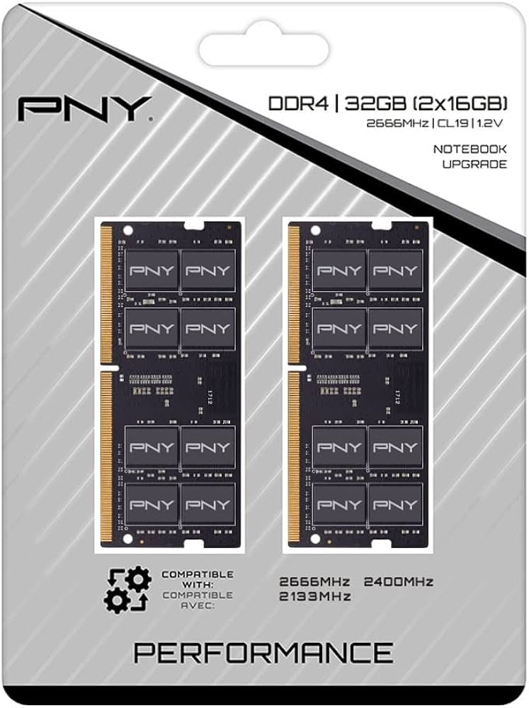 Amazon | ピーエヌワイ DDR4-2666MHz ノートPC用 メモリ 32GB [16GB×2