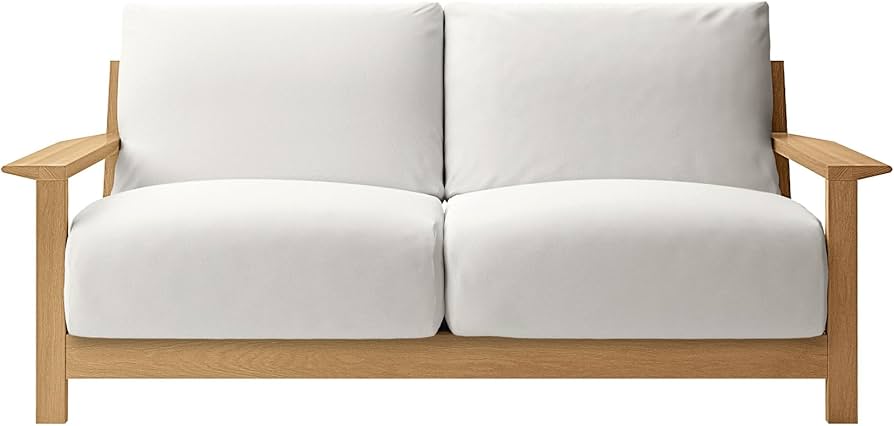 Amazon｜無印良品 ソファ本体 幅178.5×奥行96×高さ82.5cm 木製フレーム