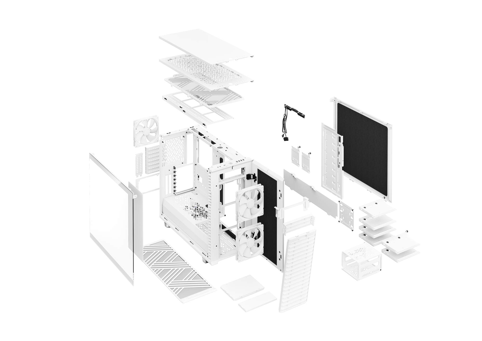 Amazon | Fractal Design Define 7 White TG ミドルタワーPCケース E