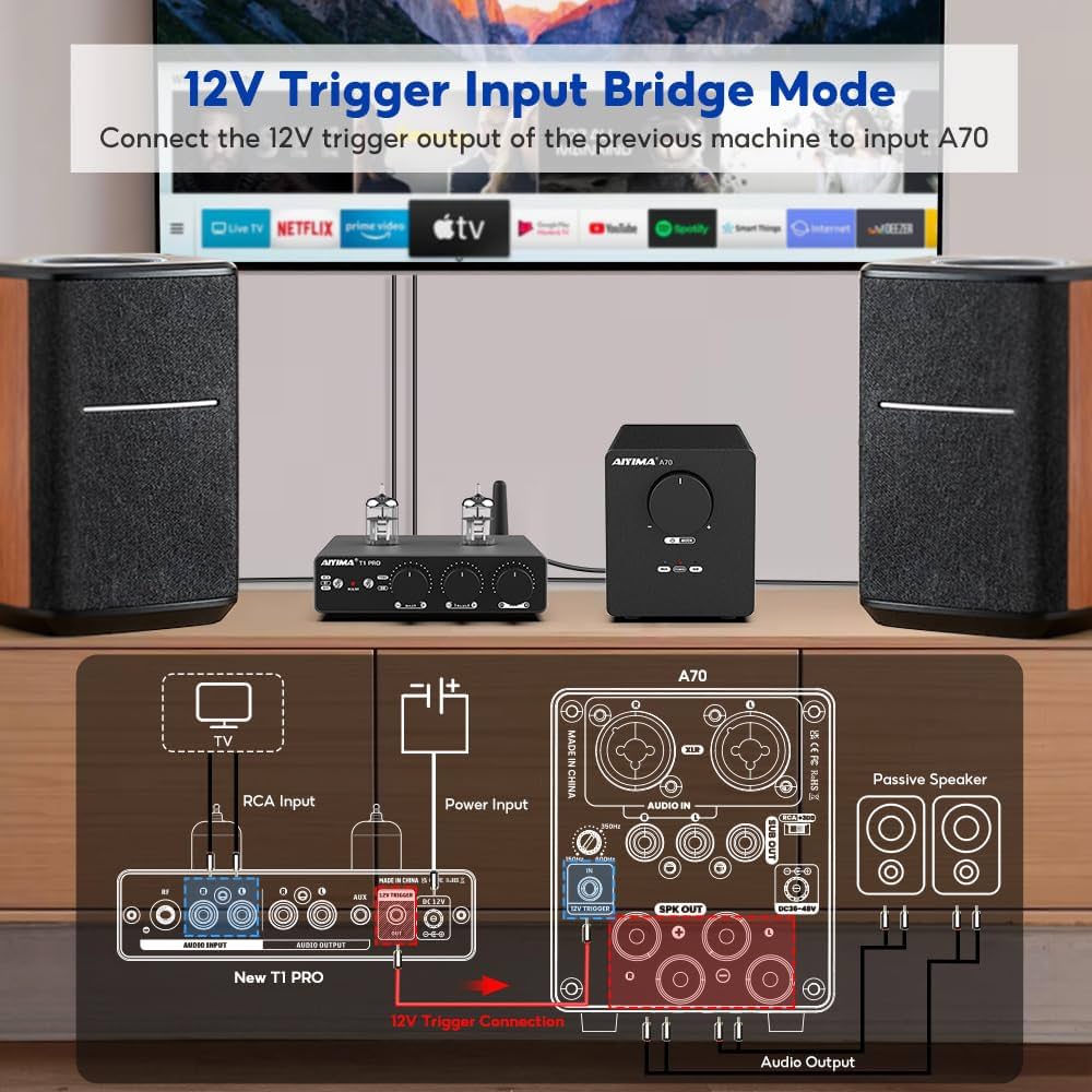 Amazon.co.jp: AIYIMA A70 PFFB付きバランスステレオアンプ、TPA3255