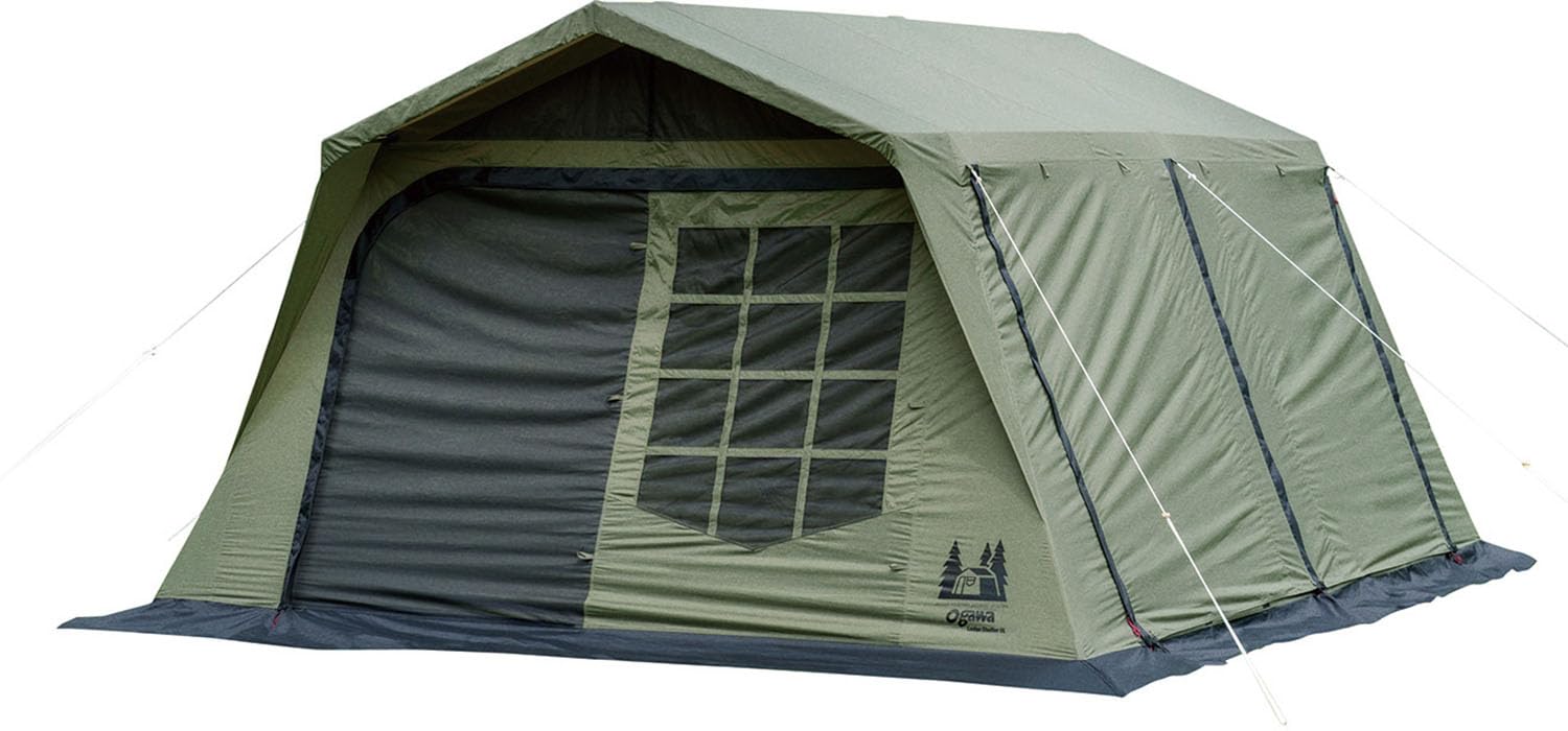 Amazon | ogawa(オガワ) テント ロッジシェルターUL カーキ×ブラック