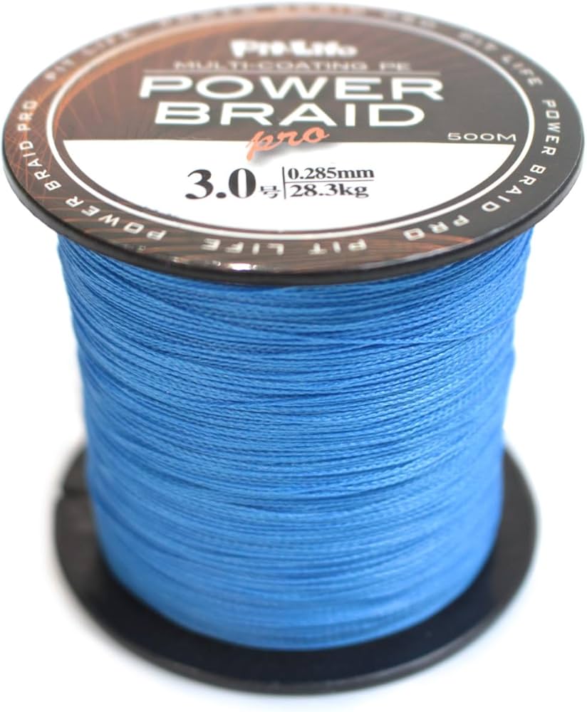 Amazon.co.jp: ピットライフ PEライン 釣り糸 500m ブルー 4本編み 高