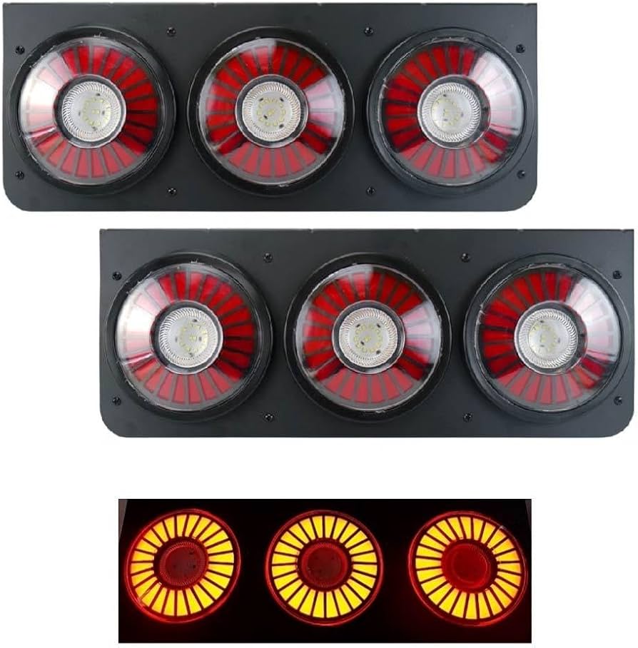 Amazon | 3連 丸型 オールLED クラシック テールランプ テールライト